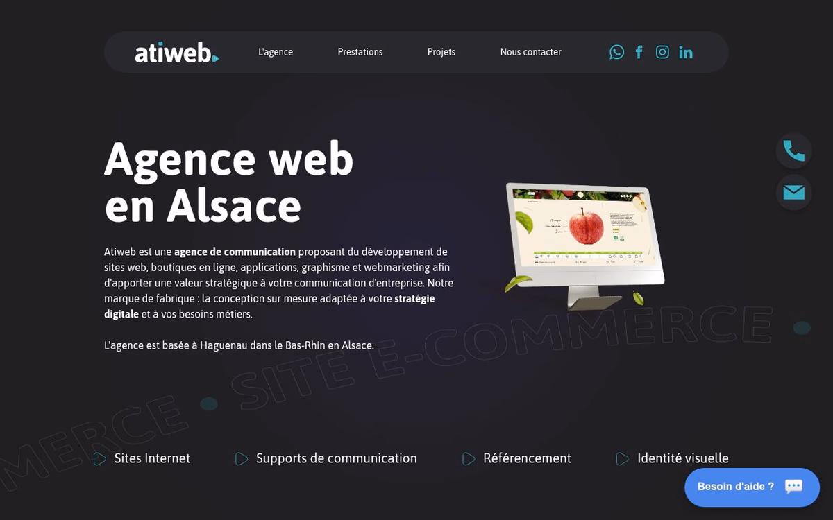 Apercu du site Atiweb