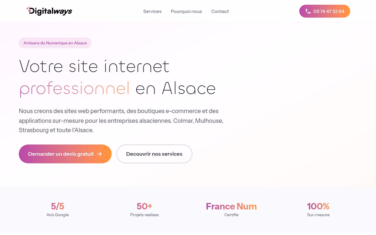 Apercu du site Digitalways
