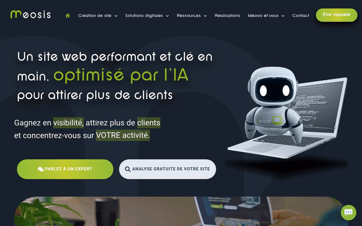 Apercu du site Meosis