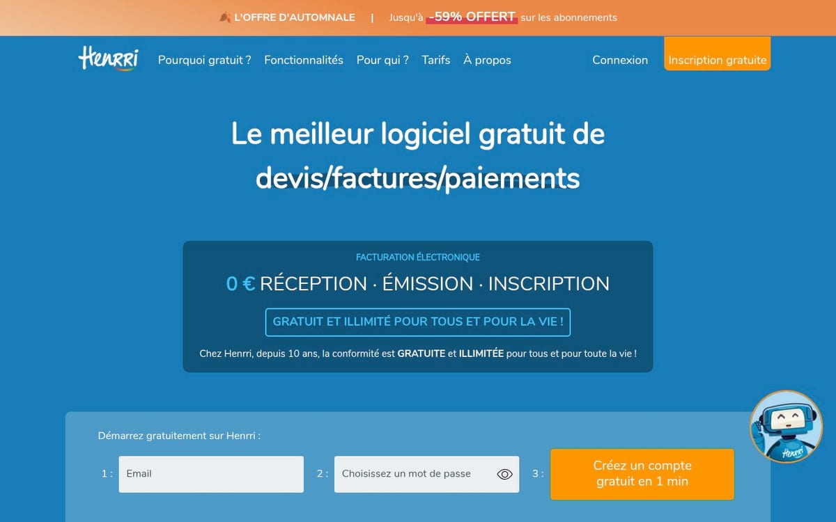 Apercu du site Henrri