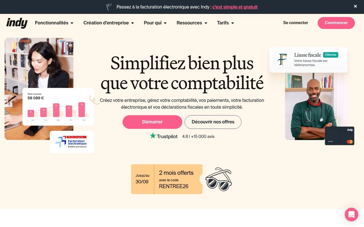 Apercu du site Indy