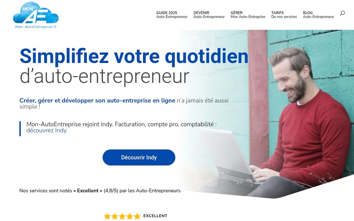 Apercu du site Mon-AutoEntreprise.fr