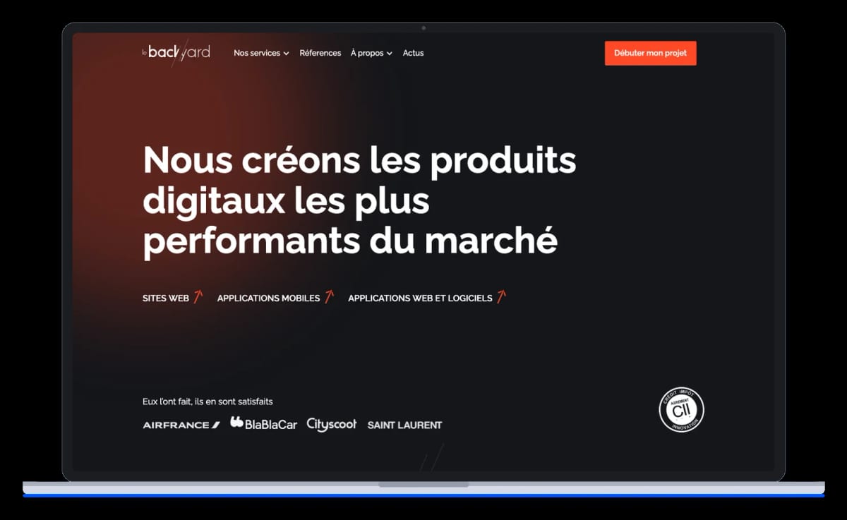 Le Backyard, agence web