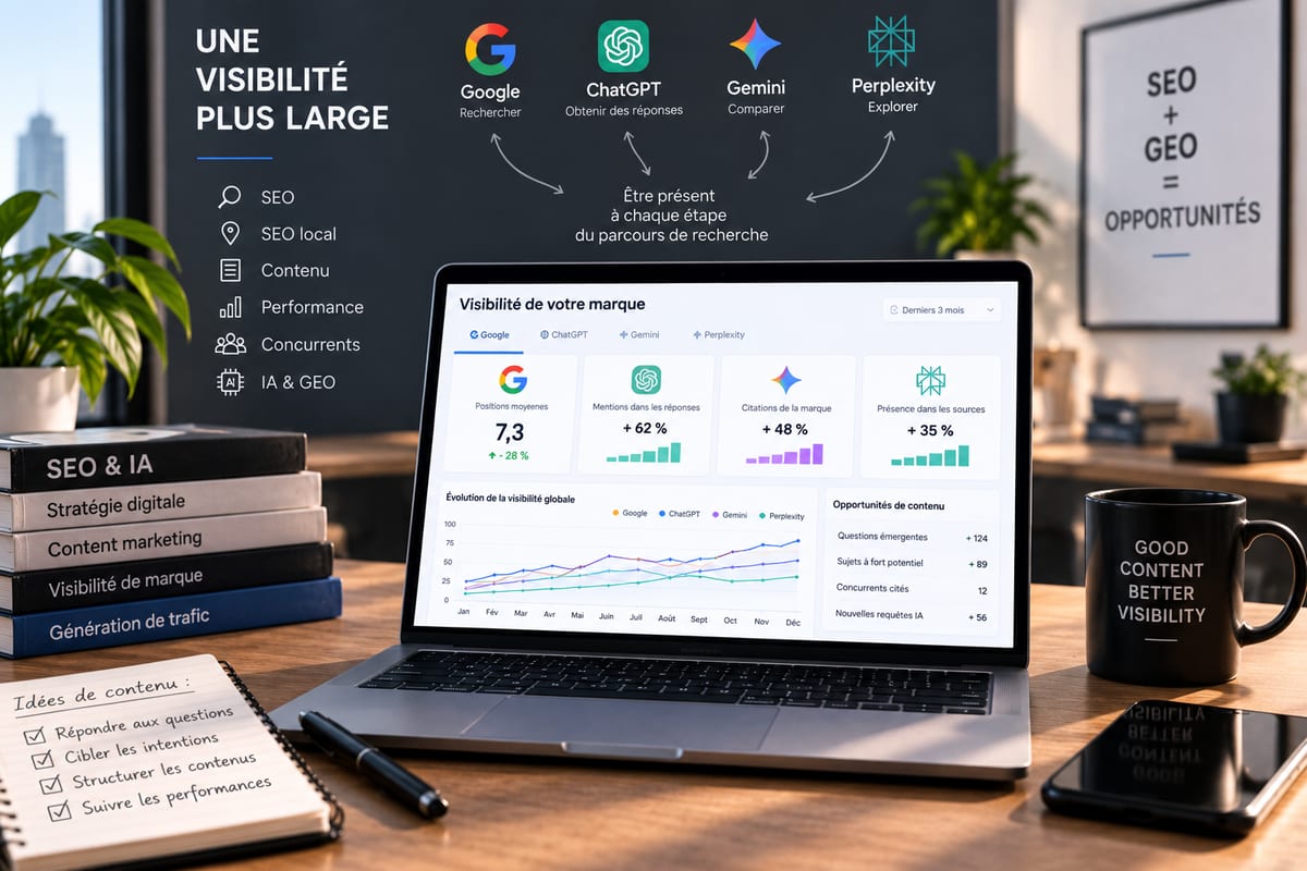 Comment mesurer sa visibilité à la fois sur Google et dans les moteurs IA ?